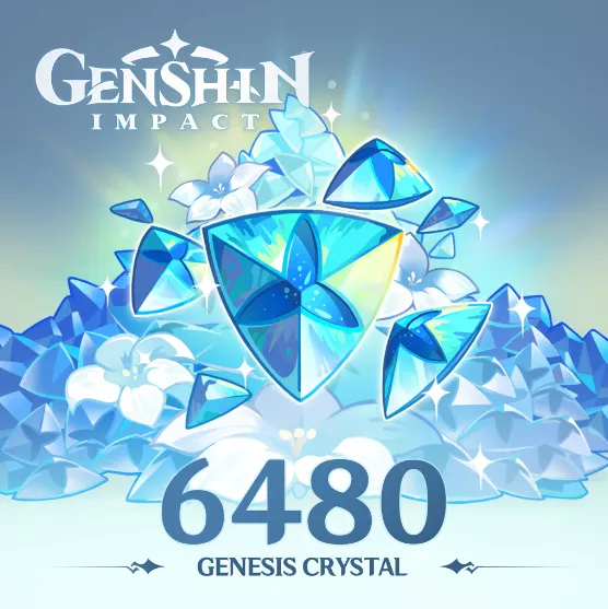 Genshin Impact - 6,480 Genesis Crystals⭐️