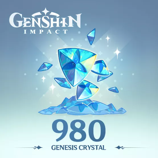 Genshin Impact - 980 Genesis Crystals⭐️