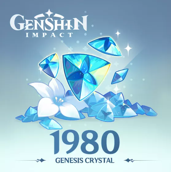 Genshin Impact - 1,980 Genesis Crystals⭐️