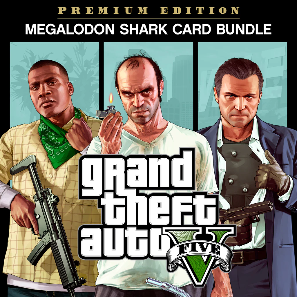 Grand Theft Auto V: Premium Edition & Megalodon Shark Card Bundle для Вашего ТУРЕЦКОГО аккаунта XBOX