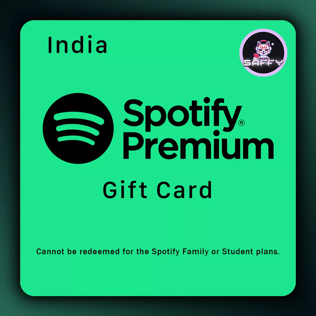 Spotify Premium 12 Month Subscription Gift Card India