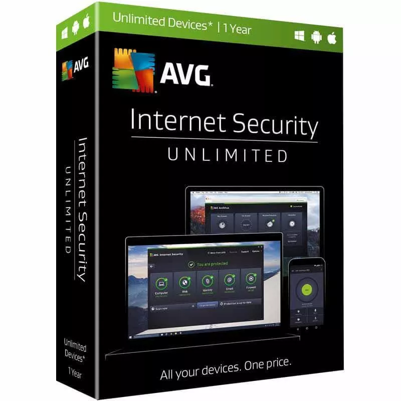 AVG Internet Security (ПК, Android, Mac) - 3 устройства, 1 год - Ключ - GLOBAL
