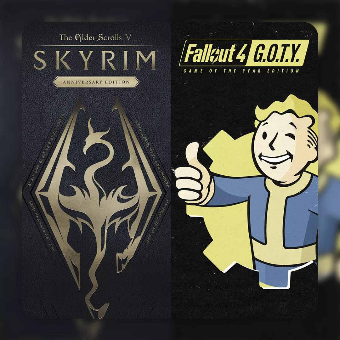 Fallout 4: Bundle Edition PSN Турция (Skyrim Special Edition PS4™ & PS5™ + Fallout 4 G.O.T.Y. Edition PS4)