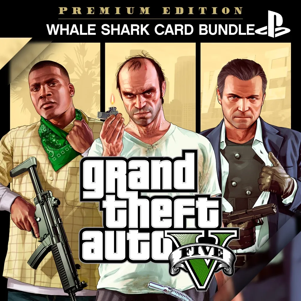 Grand Theft Auto V: Premium Edition & Whale Shark Card Bundle для PS4 (Турция)