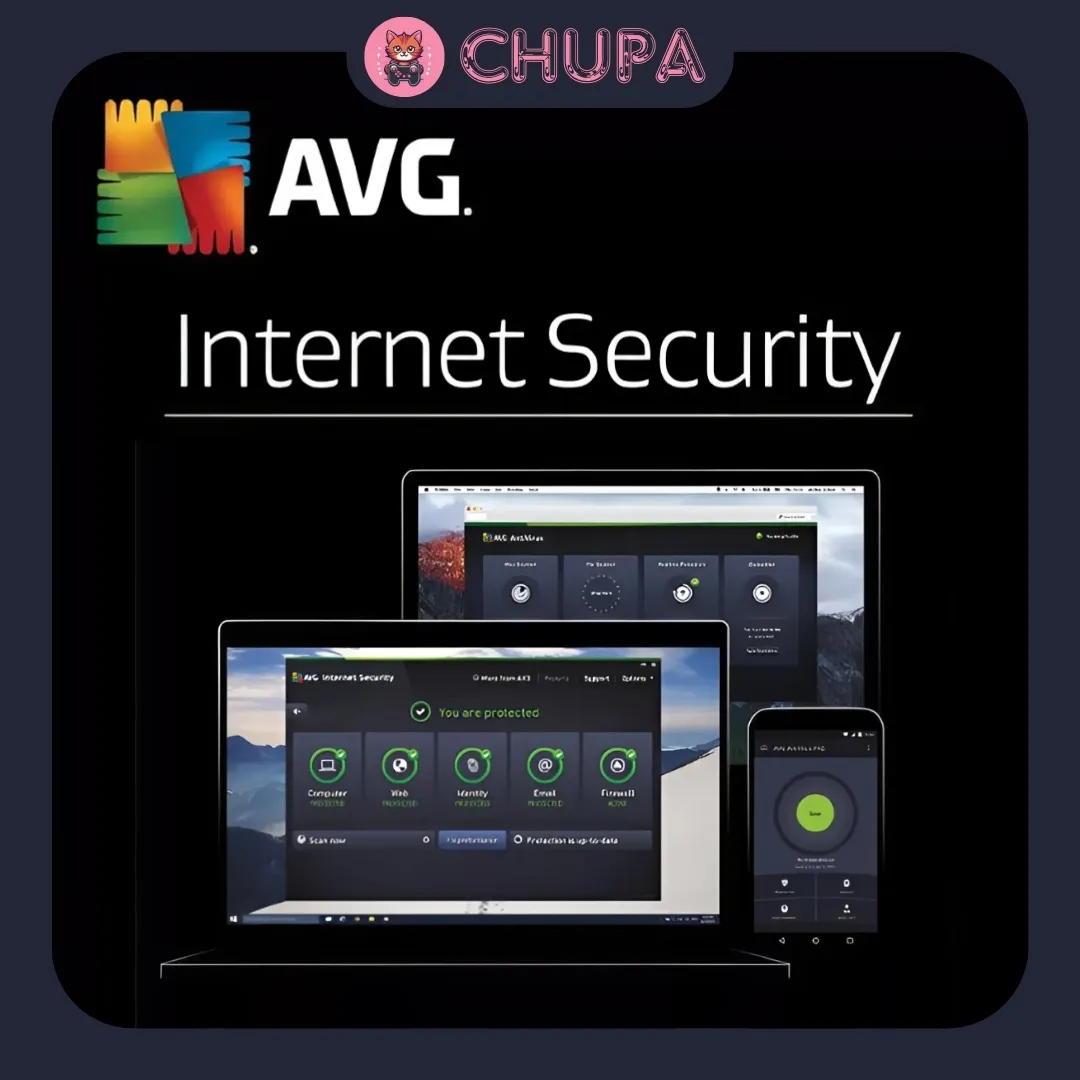 AVG Internet Security (ПК, Android, Mac) - 3 устройства, 1 год - Ключ - GLOBAL