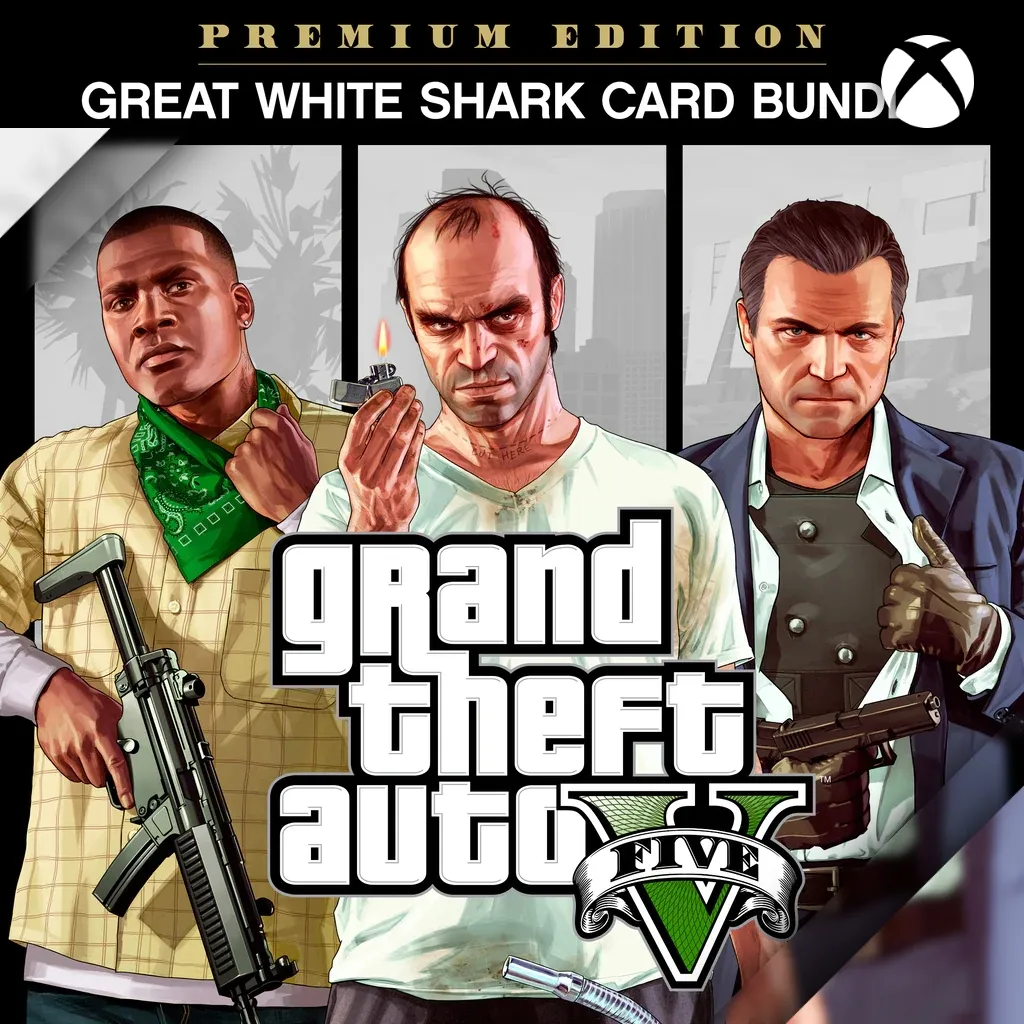 Grand Theft Auto V: Premium Edition & Great White Shark Card Bundleдля XBOX One и Series X/S