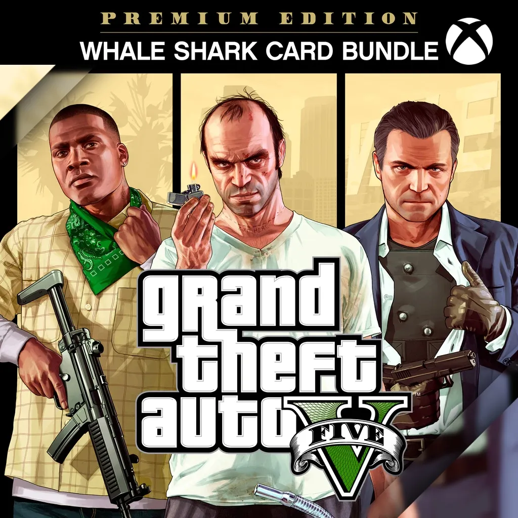 Grand Theft Auto V: Premium Edition & Whale Shark Card Bundle для XBOX One и Series X/S