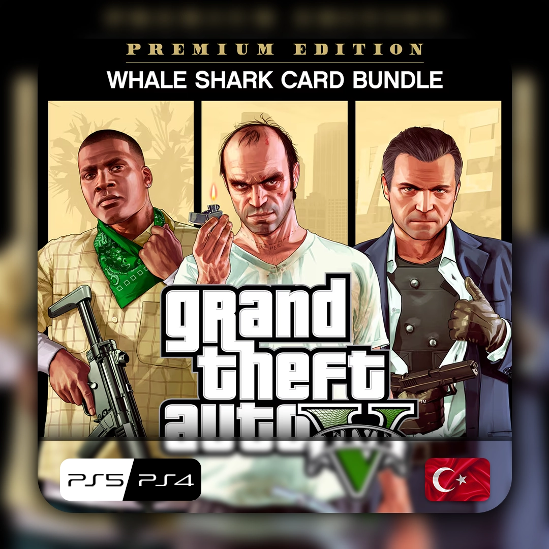 Grand Theft Auto V: Premium Edition & Whale Shark Card Bundle PlayStation Турция